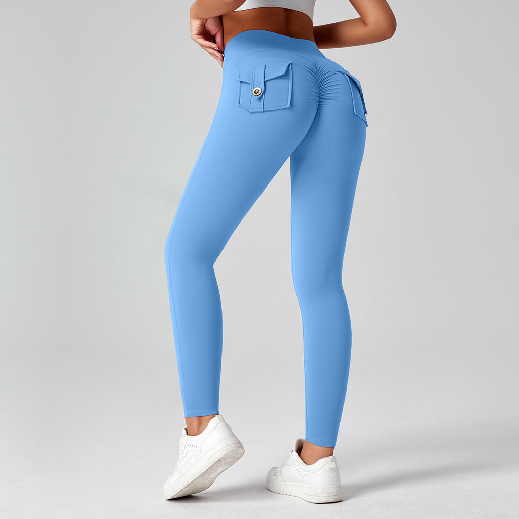 Fitness Yoga Pants For Women High-waisted Butt-lifting Stretchy Form-fitting Workout Tights