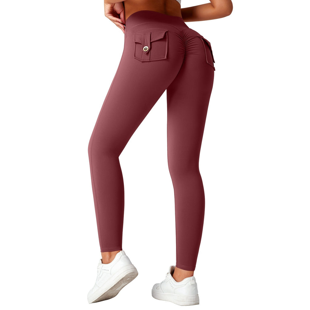 Fitness Yoga Pants For Women High-waisted Butt-lifting Stretchy Form-fitting Workout Tights